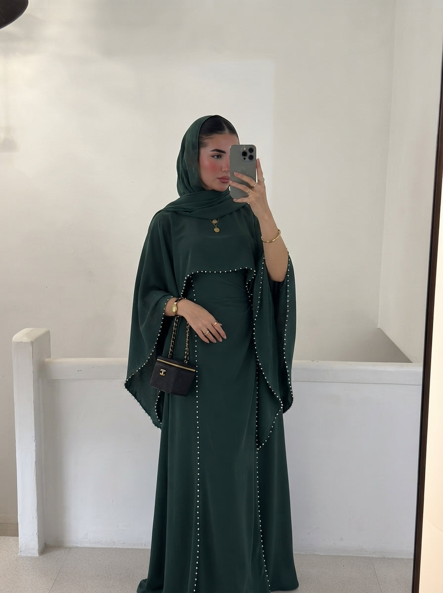 Perlensaum-Abaya