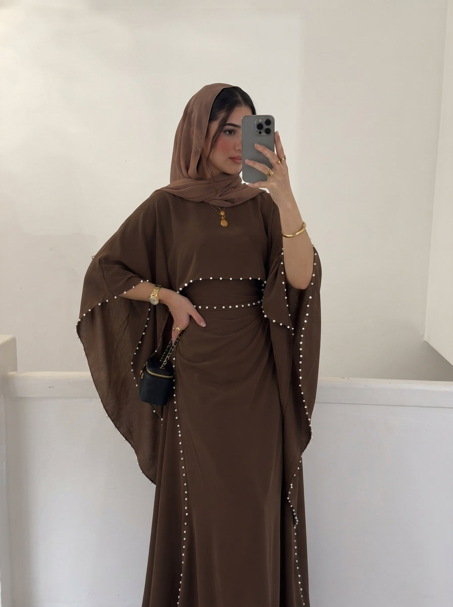 Perlensaum-Abaya