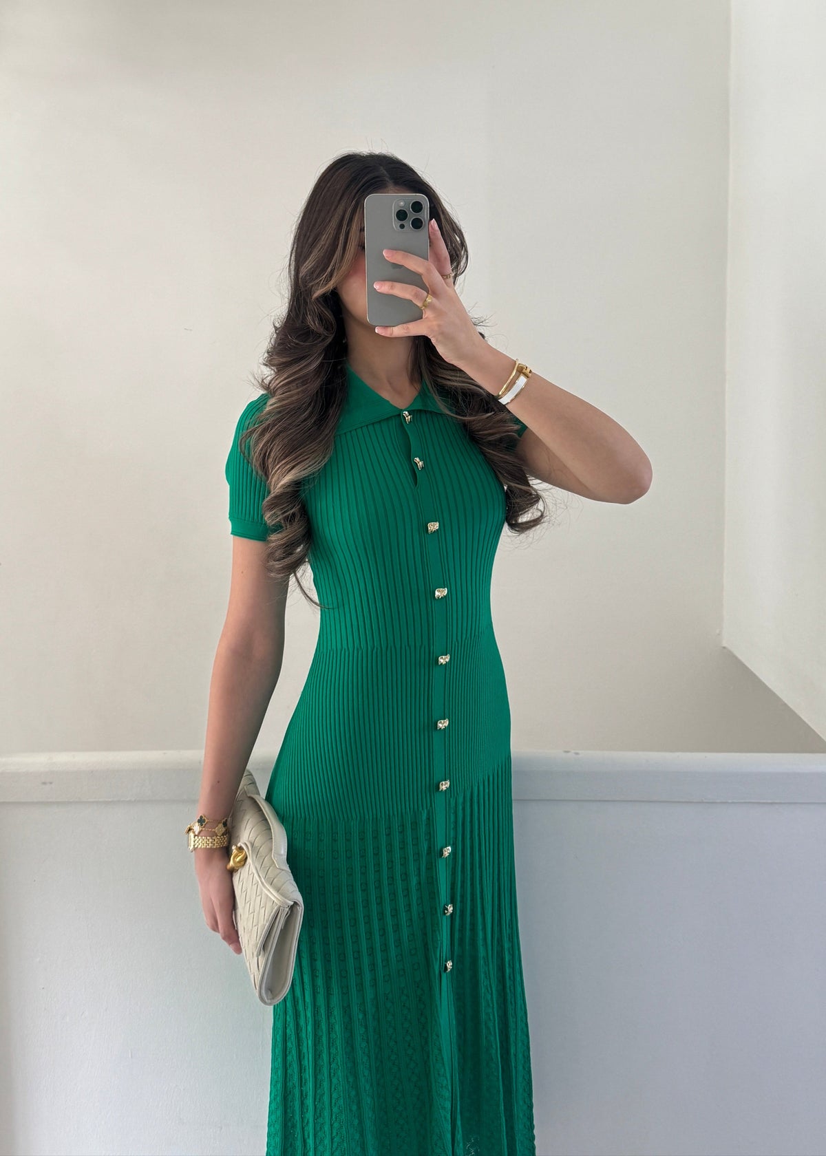 Perla Strickkleid – Grün