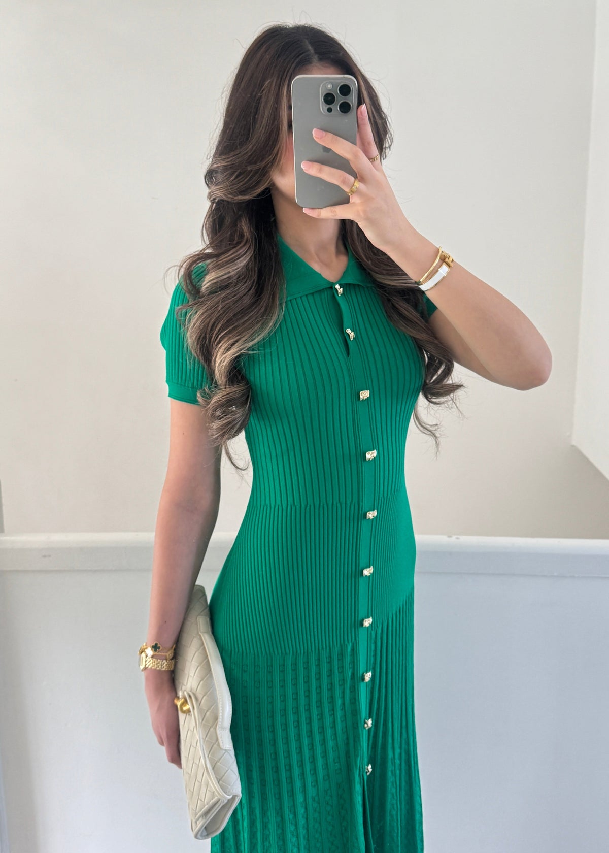 Perla Strickkleid – Grün