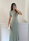 Blanca Strickkleid – Salbeigrün