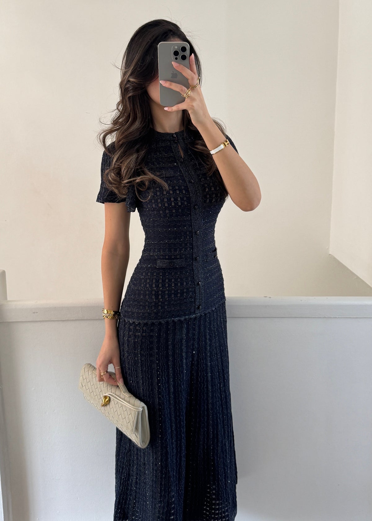 Almaz Strickkleid – Navy